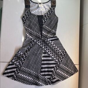 Studs and mesh punk tank dress with full skirt